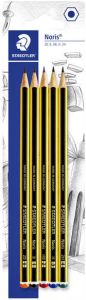 Staedtler grafietpotlood Noris blister 5 stuks in geassorteerde hardheden