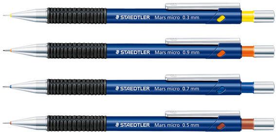 Staedtler Mars micro potloodstiften 0 5 mm HB blister van 2 etuis van 12 stuks