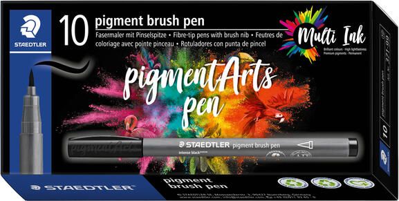 Staedtler Brushpen PigmentArts Intens zwart 1.0mm