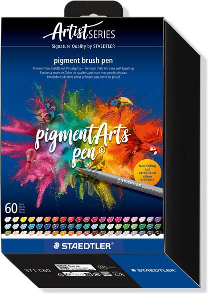 Staedtler Brushpen PigmentArts set ?? 60 kleuren