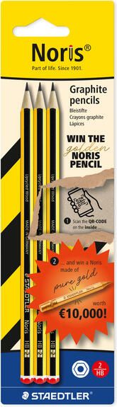 Staedtler grafietpotlood Noris HB blister van 3 stuks - Foto 2