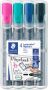 Staedtler Viltstift 356 voor flipover rond 2mm set Ã  4 stuks assorti - Thumbnail 3