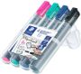 Staedtler Viltstift 356 voor flipover rond 2mm set Ã  4 stuks assorti - Thumbnail 2