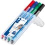 Fimo Staedtler Viltstift Staedtler Lumocolor 305 non permanent correctable F setà 4 stuks - Thumbnail 3