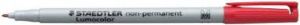 Staedtler Lumocolor 315 OHP marker non permanent 1 0 mm rood