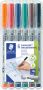 Fimo Staedtler Viltstift Staedtler Lumocolor 315 non permanent M setà 6 stuks assorti - Thumbnail 2