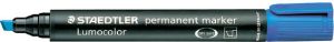 Staedtler Lumocolor 350 permanent marker schuine punt 2 5 mm blauw