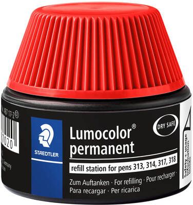 Staedtler Viltstiftvulling Lumocolor permanent 15ml rood