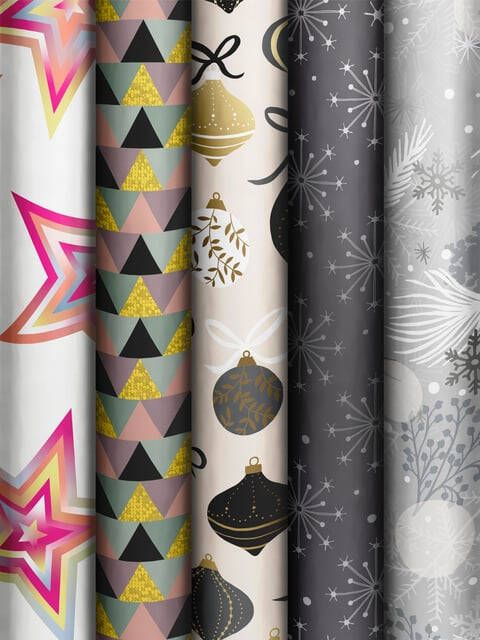 Stewo Inpakpapier Dazzling Yule 200x70cm assorti