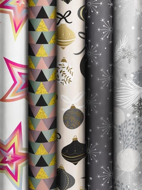 Stewo Inpakpapier Dazzling Yule 200x70cm assorti