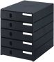 Styro Ladenbox val 5 laden zwart gesloten - Thumbnail 1