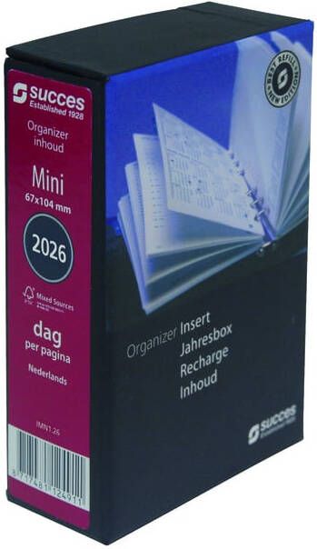 Succes Agendavulling 2026 Mini 1dag 1pagina