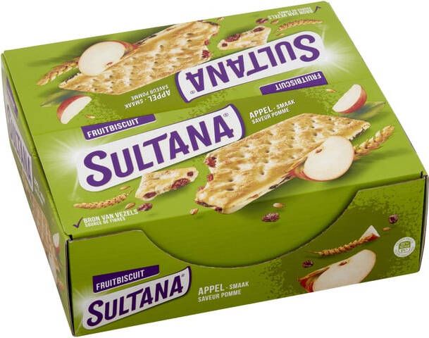 Sultana Fruitbiscuit appel 3-pack