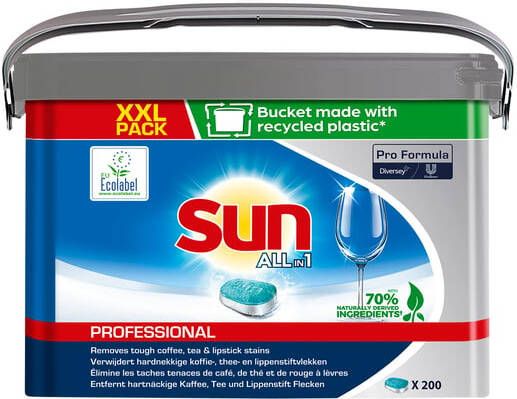 Sun Vaatwastabletten Professional Pro Formula All-in-one XXL 200 stuks