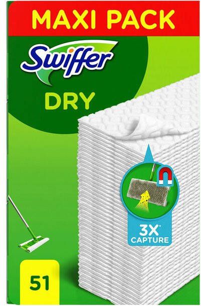Swiffer Vloerwisdoekjes navulling droge doekjes 51 stuks