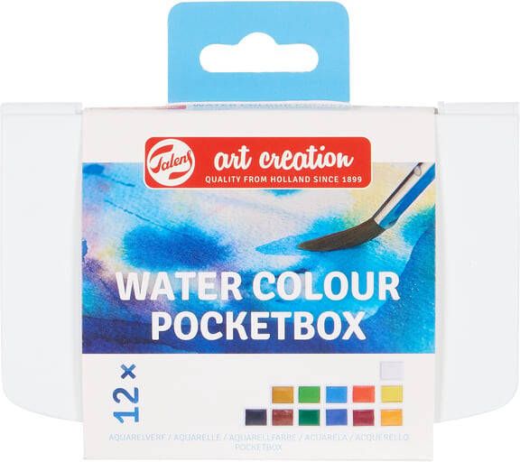 Talens Art Creation aquarelverf pocketbox met 12 napjes