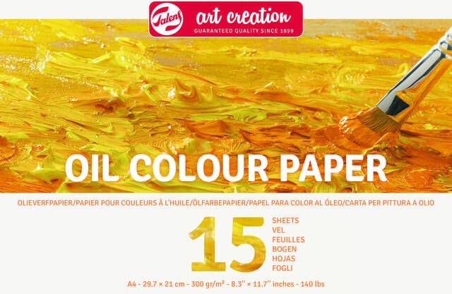 Talens Art Creation olieverfpapier 300 g mÂ² ft A4 blok van 15 vel