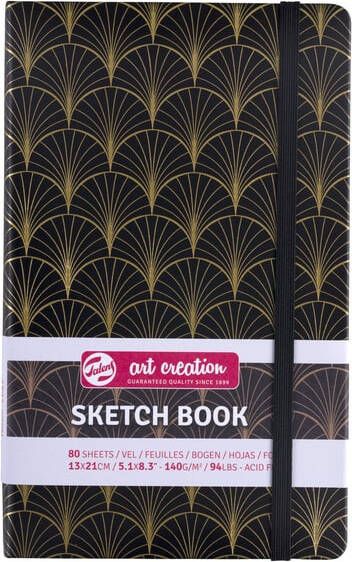 Talens Art Creation Schetsboek 80 witte vellen 140gr 130x210mm art deco