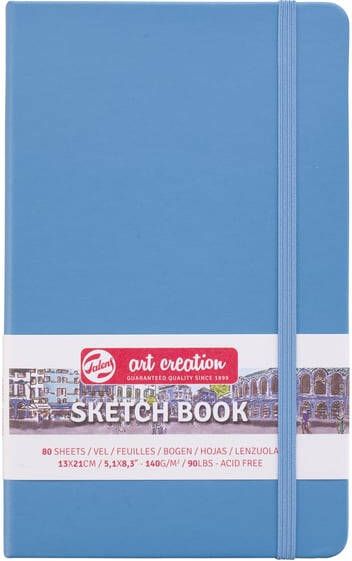 Talens Art Creation Schetsboek 80 witte vellen 140gr 130x210mm blauw