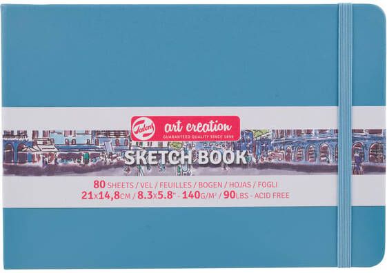 Talens Art Creation Schetsboek 80 witte vellen 140gr 210x150mm blauw