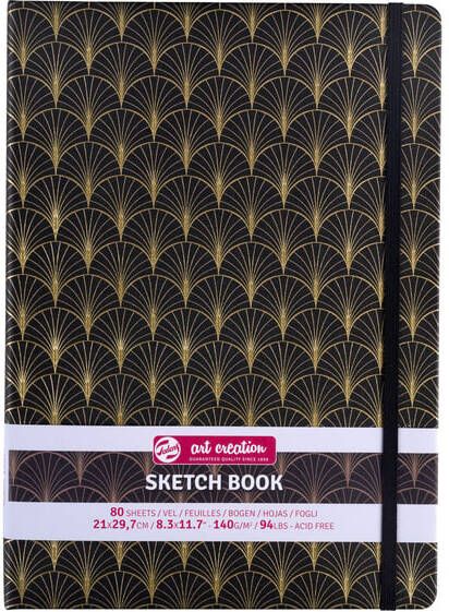Talens Art Creation Schetsboek 80 witte vellen 140gr 210x297mm art deco
