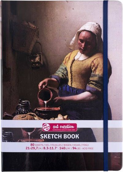 Talens Art Creation Schetsboek 80 witte vellen 140gr 210x297mm Het melkmeisje
