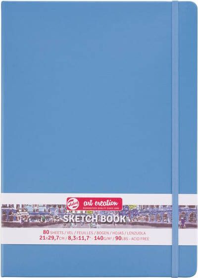 Talens Art Creation Schetsboek 80 witte vellen 140gr 210x300mm blauw