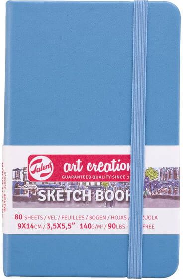 Talens Art Creation Schetsboek 80 witte vellen 140gr 90x140mm lichtblauw