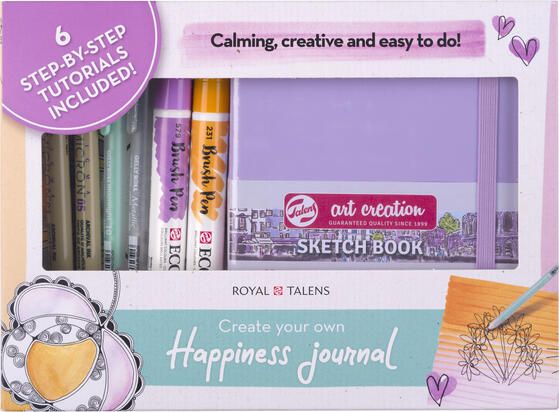 Talens Happiness Journal Set Royal 8-delig - Foto 1