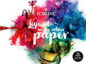 Talens Ecoline tekenpapier 24x32 cm 290 gr blok met 12 vellen