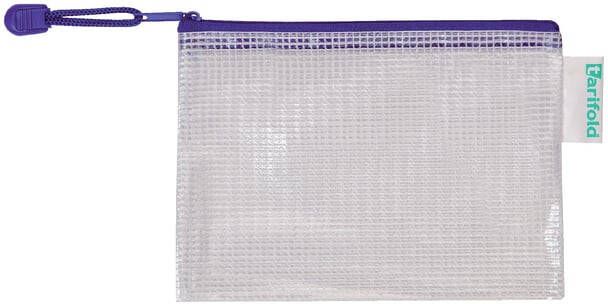 Tarifold Opbergtas met rits 175x125mm PVC blauw