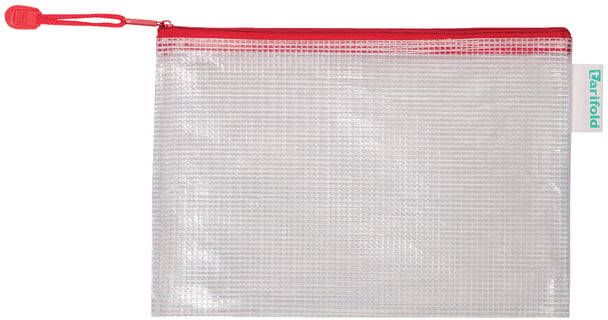 Tarifold Opbergtas met rits 235x165mm PVC rood