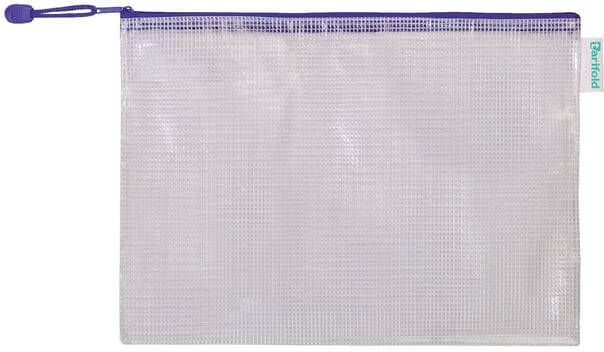 Tarifold Opbergtas met rits 330x240mm PVC blauw