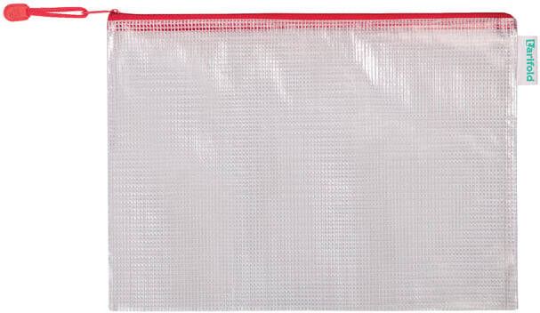 Tarifold Opbergtas met rits 330x240mm PVC rood