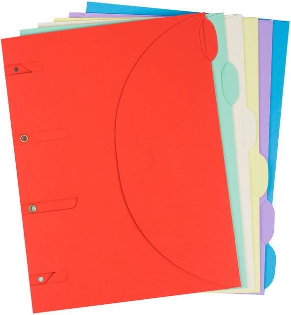 Tarifold collection Tarifold smartfolder geperforeerde showtas geassorteerde kleuren pak van 6 stuks