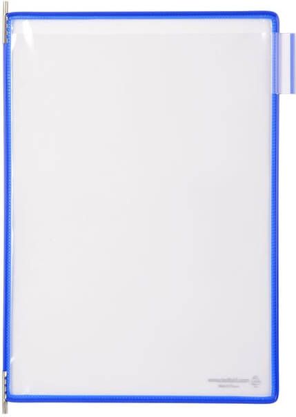 Tarifold Zichtpaneel A4 verticaal blauw 10 stuks