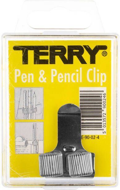 Technisch Bureau van Dantzig Terry Clip tbv 2 pennen potlood zilverkleurig