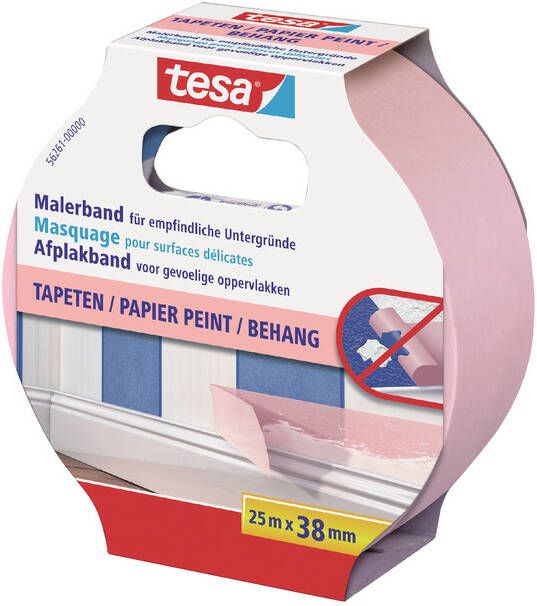 Tesa Afplaktape Professional sensitive 25mx38mm roze