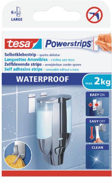 Tesa Dubbelzijdige powerstrip waterproof 2kg