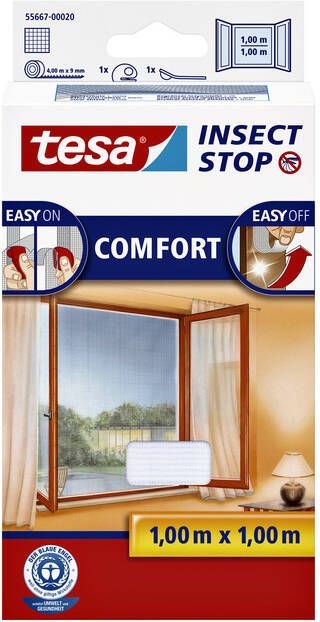 Tesa Insectenhor 55667 voor raam 1x1m wit