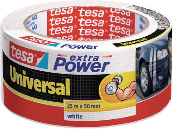 Tesa Duct tape Â extra Power Universal 25mx50mm wit
