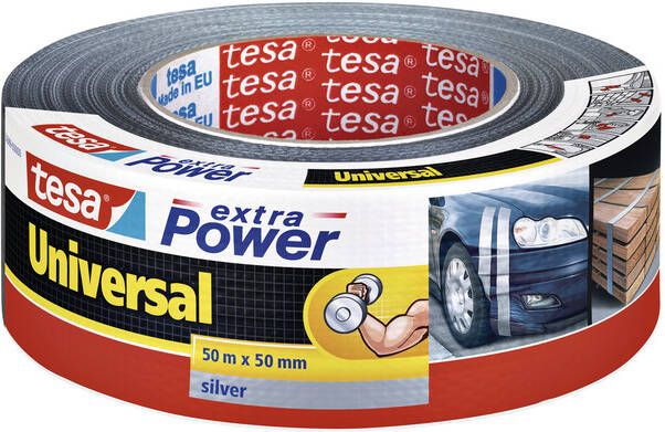 Tesa Duct tape Â extra Power Universal 50mx50mm grijs