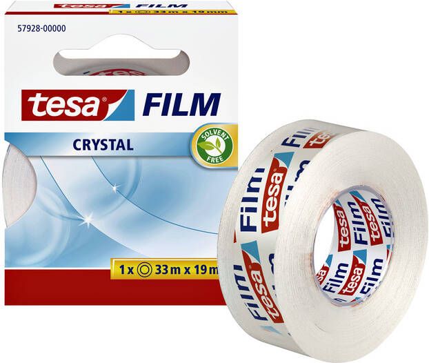 Tesa film Crystal ft 33 m x 19 mm doosje met 1 rolletje