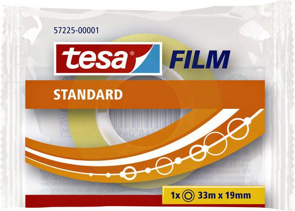 Tesa Plakband filmÂ Standaard 33mx19mm transparant
