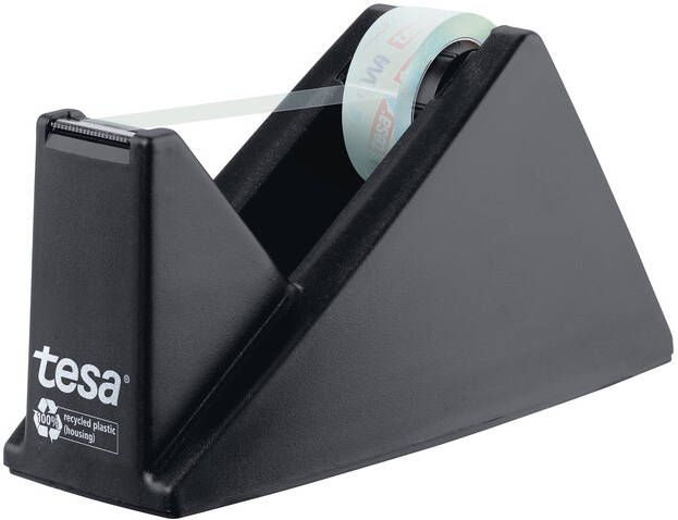 Tesa Plakbandhouder eco&crystal 59045 zwart met 1 rol tape 19mmx10m