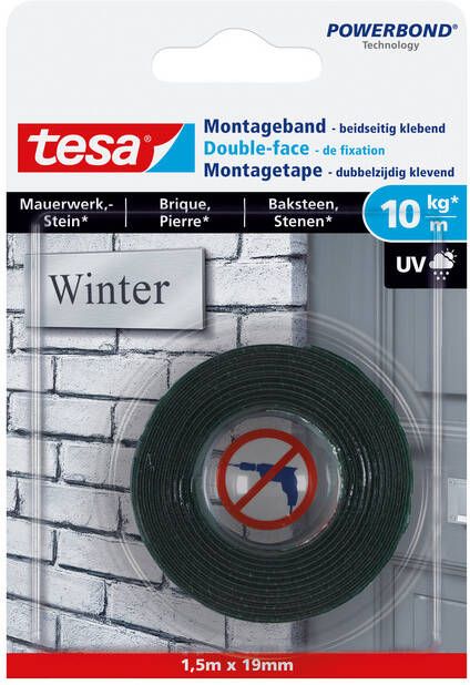Tesa Powerbond 77748 montagetape baksteen 19mmx1 5m