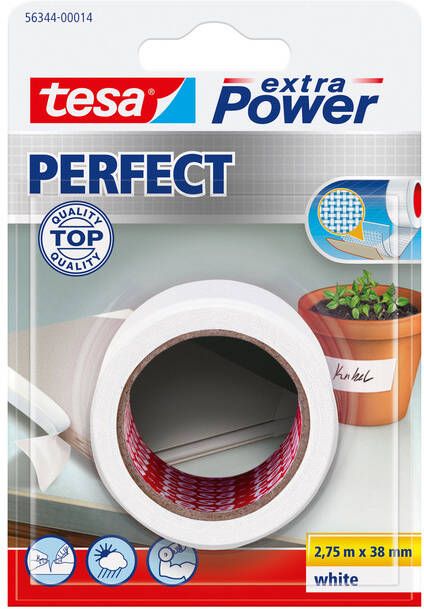 Tesa Reparatietape Â extra Power Perfect 2.75mx38mm wit