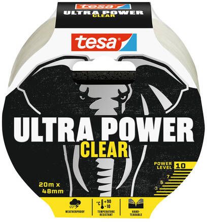 Tesa Tape 56497 48mmx20m Ultra Power Clear transparant