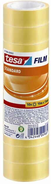 Tesa Plakband film Standaard 10mx15mm krimp transparant 10 rollen
