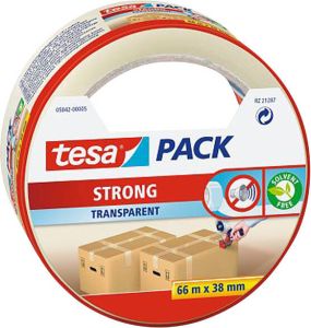 Tesa Verpakkingstape 05042 strong 38mmx66m transparant